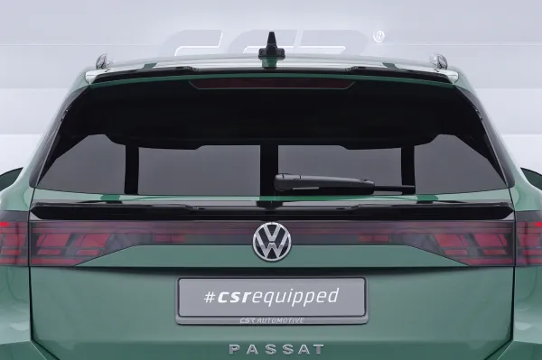 CSR Heckspoiler | Heckflügel mit ABE für VW Passat B9 Variant HF213-C Carbon Look Hochglanz (keine Lackierung erforderlich)