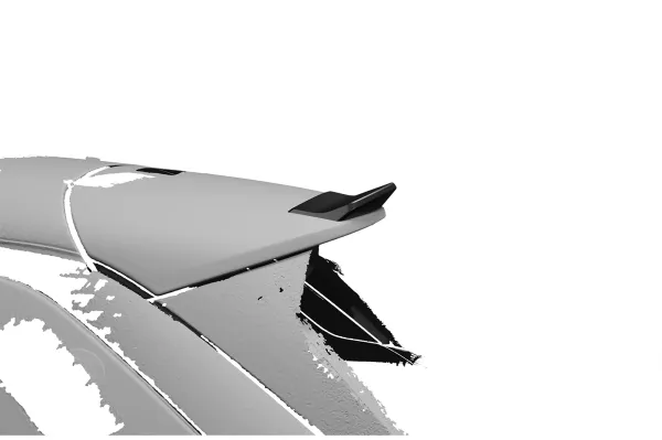 CSR Heckspoiler | Heckflügel mit ABE für VW Tayron HF298-S Strukturiert schwarz matt (keine Lackierung erforderlich)