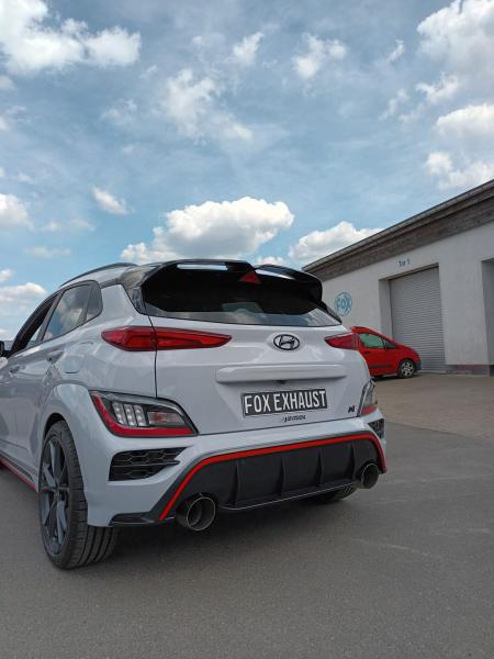 Fox Endschalldämpfer für Hyundai Kona N – Ausgang rechts/links – 1x130 mm (Typ 14)