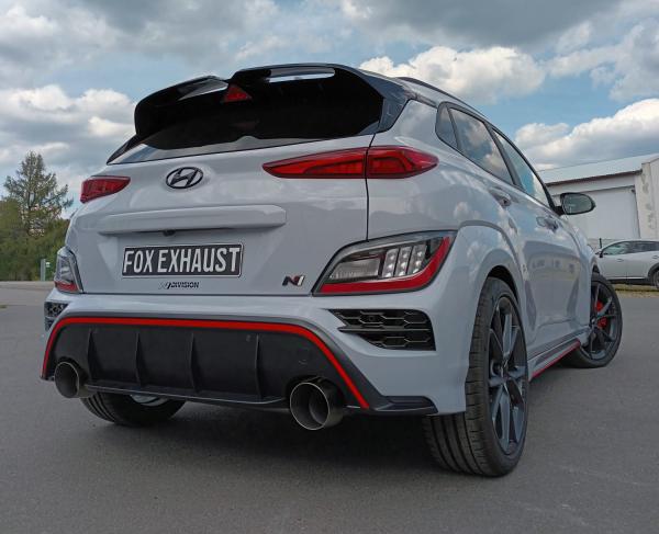 Fox Endschalldämpfer für Hyundai Kona N – Ausgang rechts/links – 1x130 mm (Typ 14)