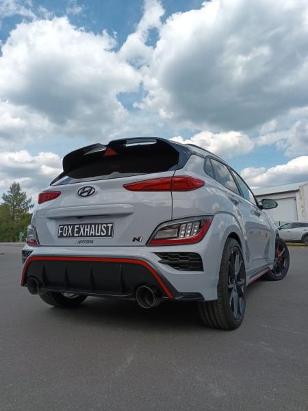 Fox Endschalldämpfer für Hyundai Kona N – Ausgang rechts/links – 1x130 mm (Typ 14)