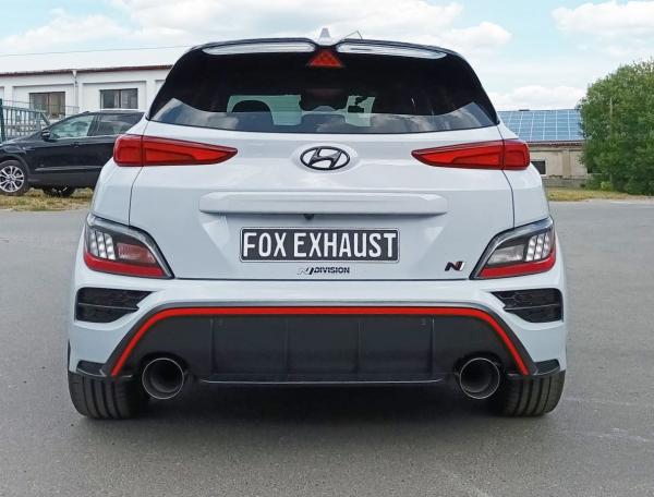Fox Endschalldämpfer für Hyundai Kona N – Ausgang rechts/links – 1x130 mm (Typ 14)