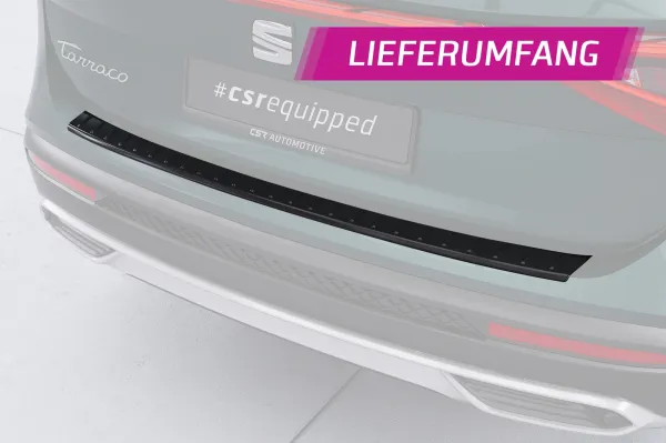CSR Ladekantenschutz für Seat Tarraco LKS009-G Glossy schwarz Hochglanz (keine Lackierung erforderlich)
