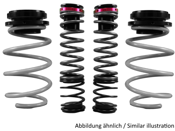 LOWTEC GewindeFedern Kit VA+HA für VOLKSWAGEN T-Roc Cabrio A1 1,0 (19-) – Tieferlegung VA 20-45 / HA 20-45 mm – Art.-Nr. 61870G