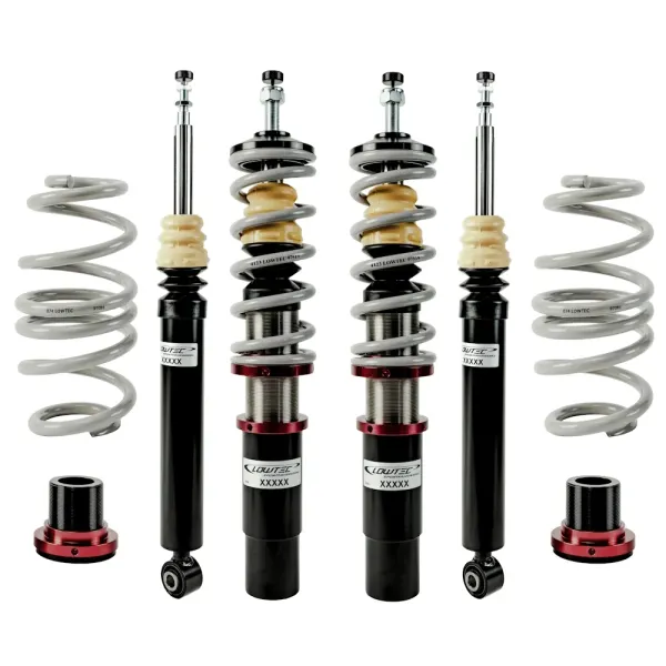 LOWTEC Gewindefahrwerk HiLOW 4 Megalow für VOLKSWAGEN Corrado 53i (08.87-) – Tieferlegung VA 0-65 / HA 0-65 mm – Art.-Nr. 6021094X