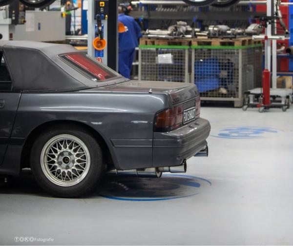 Fox Endschalldämpfer 1x100 Typ 10 rechts/links für Mazda RX-7 FC – Edelstahl, EG-Gutachten