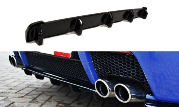 Maxton Design Mittlerer Cup Diffusor Heck Ansatz DTM Look für Alfa Romeo 147 GTA (2002–2010) – ABS Kunststoff schwarz Hochglanz, mit ABE