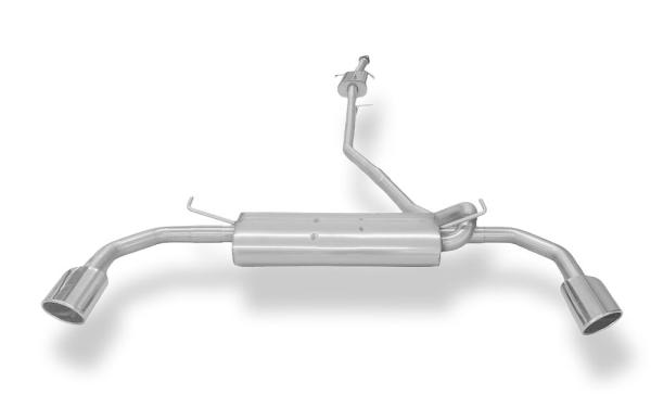 Fox Komplettanlage (Vorschalldämpfer + Endschalldämpfer) 115x85 Typ 38 rechts/links für Chevrolet Trax 4x4 – Edelstahl, Rohr 55 mm, EG-Gutachten