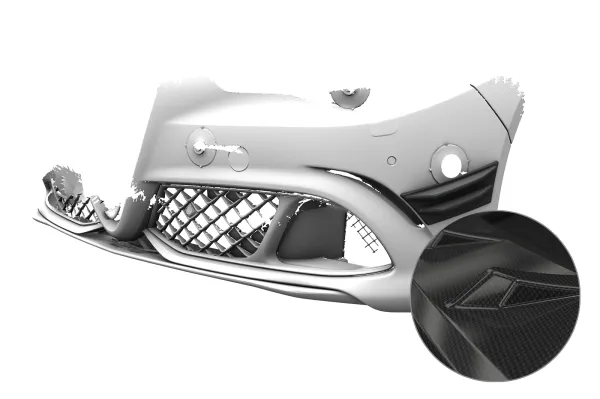 CSR Performance Flaps mit ABE für Alfa Romeo Giulia (Typ 952) Quadrifoglio FP042-C Carbon Look Hochglanz (keine Lackierung erforderlich)