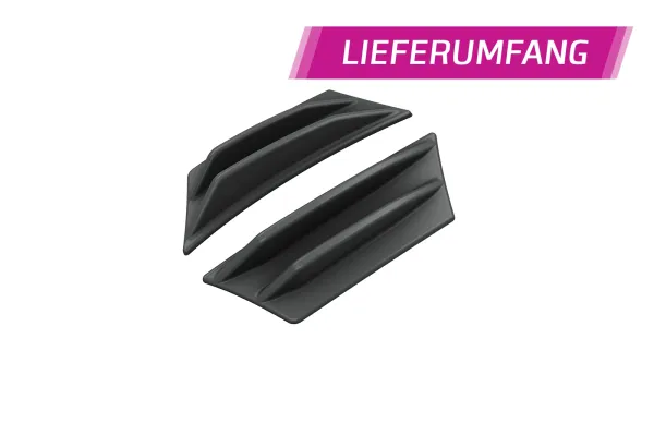 CSR Performance Flaps mit ABE für Alfa Romeo Giulia (Typ 952) Quadrifoglio FP042-S Strukturiert schwarz matt (keine Lackierung erforderlich)