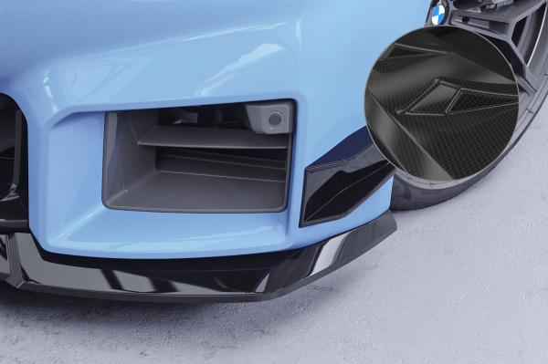 CSR Performance Flaps mit ABE für BMW M2 G87 Coupe FP041-C Carbon Look Hochglanz (keine Lackierung erforderlich)