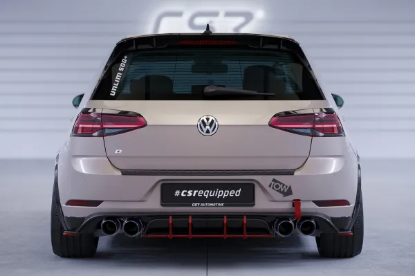 CSR Racing Diffusor | Heckansatz für VW Golf 7 (Typ AU) R HA411 Lackierung erforderlich (unlackiert)