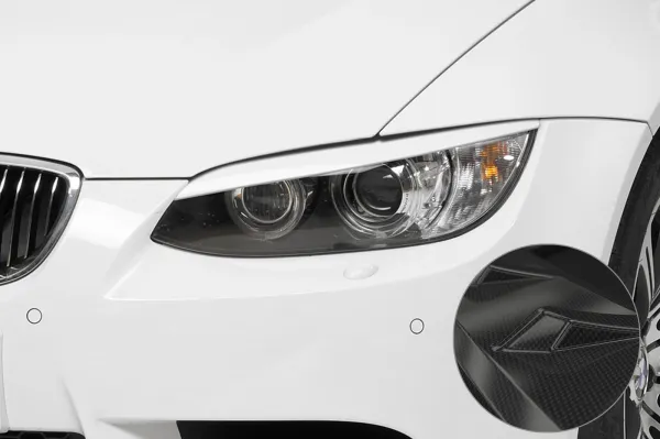 CSR Scheinwerferblenden Carbon Look für BMW 3er E92/E93 SB057-C Carbon Look glänzend (keine Lackierung erforderlich)