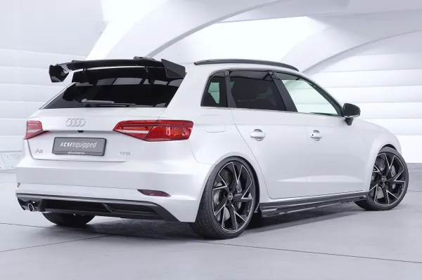 CSR Schwanenhals Heckflügel mit ABE für Audi A3 8VA Sportback SHF054-F01
