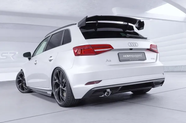 CSR Schwanenhals Heckflügel mit ABE für Audi A3 8VA Sportback SHF054-F01