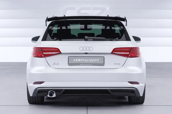 CSR Schwanenhals Heckflügel mit ABE für Audi A3 8VA Sportback SHF054-F01