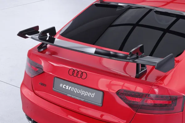 CSR Schwanenhals Heckflügel mit ABE für Audi A5 / S5 / RS5 (8T) Coupe SHF012-D01-F