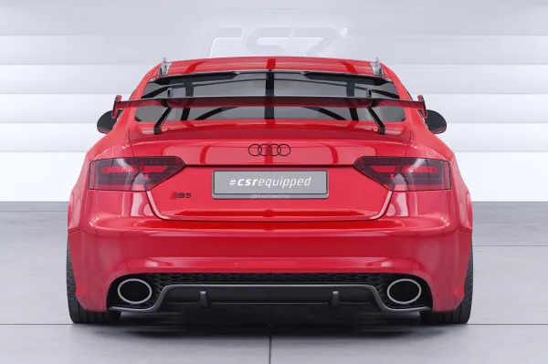 CSR Schwanenhals Heckflügel mit ABE für Audi A5 / S5 / RS5 (8T) Coupe SHF012-D01-F