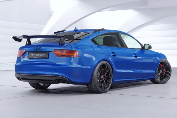 CSR Schwanenhals Heckflügel mit ABE für Audi A5 / S5 / RS5 (8T) Sportback SHF016-D02-F