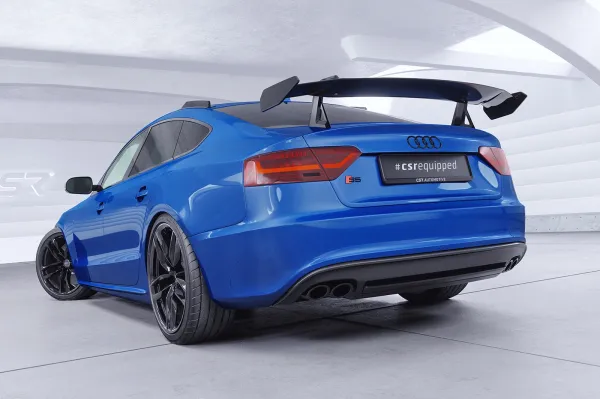 CSR Schwanenhals Heckflügel mit ABE für Audi A5 / S5 / RS5 (8T) Sportback SHF016-D02-F