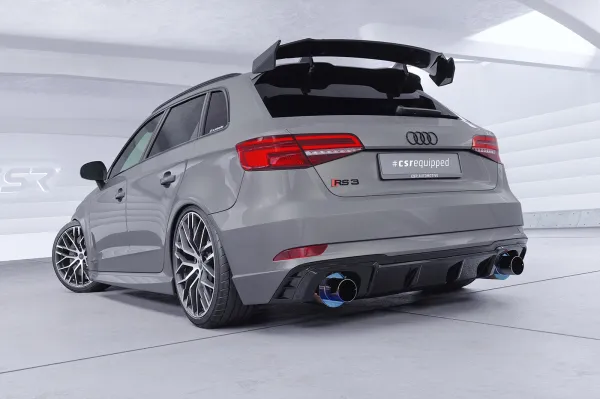 CSR Schwanenhals Heckflügel mit ABE für Audi RS3 (8VA) Sportback SHF080-F01