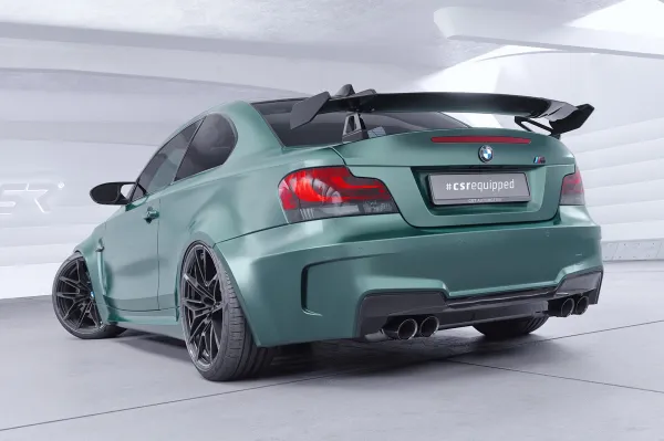 CSR Schwanenhals Heckflügel mit ABE für BMW 1er / M1 E82 Coupe SHF043-D01-F