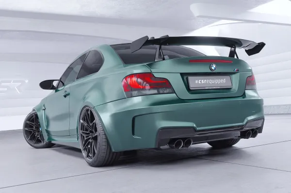 CSR Schwanenhals Heckflügel mit ABE für BMW 1er / M1 E82 Coupe SHF043-D02-F