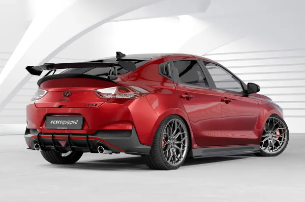 CSR Schwanenhals Heckflügel mit ABE für Hyundai I30 (PD) Fastback SHF063-D01-F