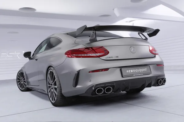CSR Schwanenhals Heckflügel mit ABE für Mercedes-Benz C-Klasse (C205) Coupe SHF068-D01-F