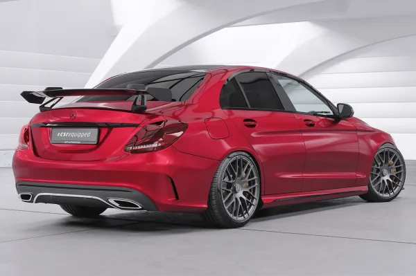 CSR Schwanenhals Heckflügel mit ABE für Mercedes-Benz C-Klasse (W205) Limousine SHF031-D01-F
