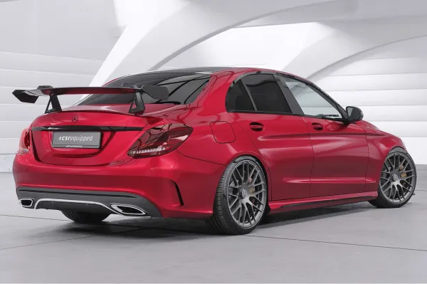CSR Schwanenhals Heckflügel mit ABE für Mercedes-Benz C-Klasse (W205) Limousine SHF031-D02-F