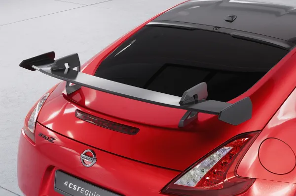 CSR Schwanenhals Heckflügel mit ABE für Nissan 370Z (Z34) Coupe SHF061-D01-F