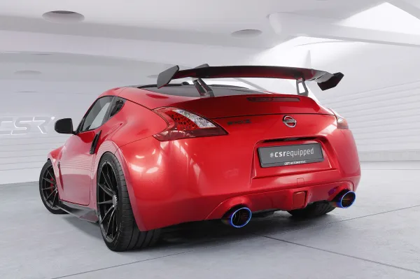 CSR Schwanenhals Heckflügel mit ABE für Nissan 370Z (Z34) Coupe SHF061-D01-F