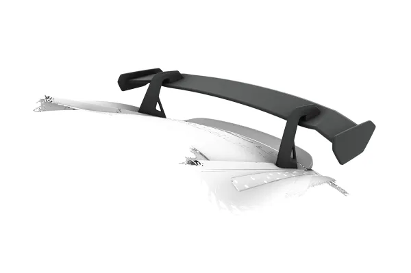 CSR Schwanenhals Heckflügel mit ABE für Porsche Cayman 987c SHF029-D02-F