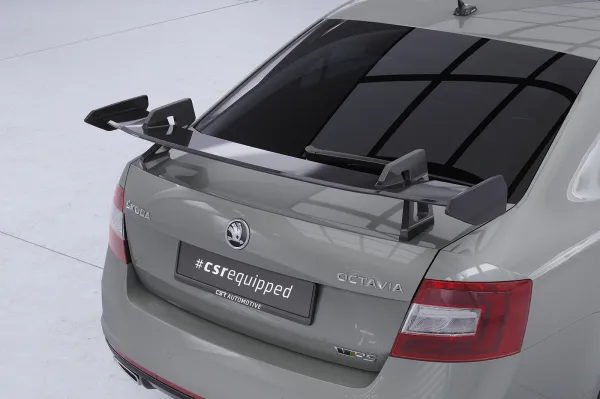 CSR Schwanenhals Heckflügel mit ABE für Skoda Octavia 3 (Typ 5E) Limousine SHF067-D01-F