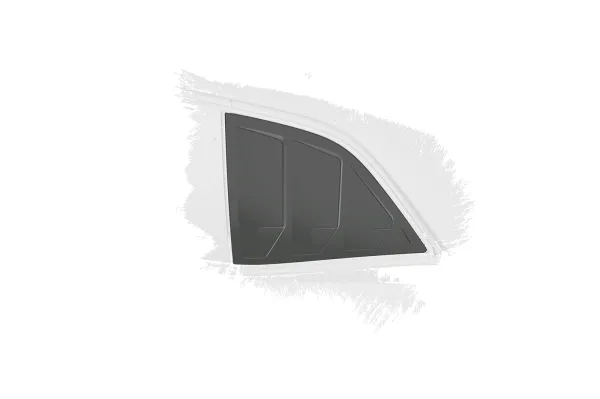 CSR Seitenscheibenblenden für Dodge Challenger (3.Gen) SSB026-S Strukturiert schwarz matt (keine Lackierung erforderlich)