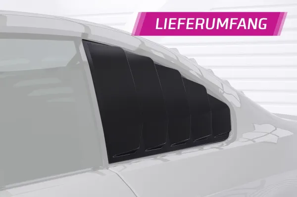 CSR Seitenscheibenblenden mit ABE für BMW 3er E92 / M3 E92 Coupe SSB038-L Lackierung erforderlich (schwarz matt)