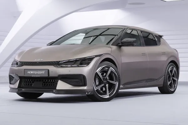 CSR Seitenscheibenblenden mit ABE für Kia EV6 SSB028-M Carbon Look matt strukturiert (keine Lackierung erforderlich)