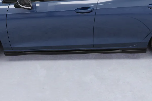 CSR Seitenschweller mit ABE Carbon Look für VW Golf 8 Variant SS605-C Carbon Look Hochglanz (keine Lackierung erforderlich)
