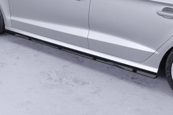 CSR Seitenschweller mit ABE für Audi A3 8V Limo SS588-G Glossy schwarz Hochglanz (keine Lackierung erforderlich)