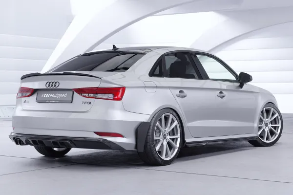 CSR Seitenschweller mit ABE für Audi A3 8V Limo SS588-S Strukturiert schwarz matt (keine Lackierung erforderlich)