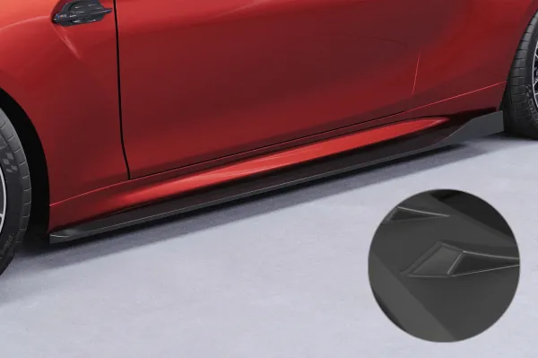 CSR Seitenschweller mit ABE für BMW M2 F87 SS553-L schwarz matt (Lackierung erforderlich)