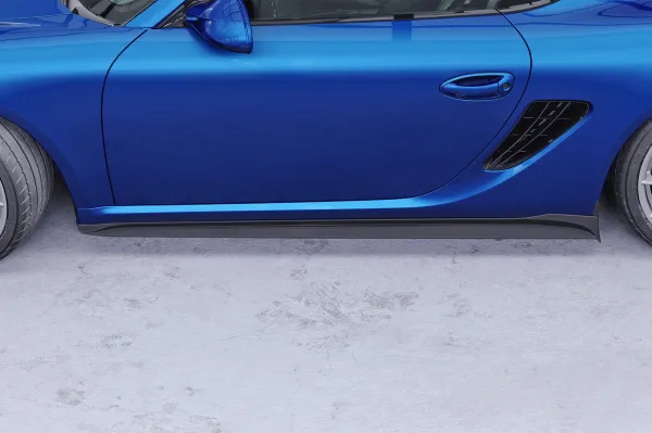 CSR Seitenschweller mit ABE für Porsche Cayman 987C SS559-S Strukturiert schwarz matt (keine Lackierung erforderlich)