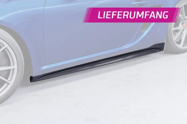 CSR Seitenschweller mit ABE für Porsche Cayman 987C SS559-L Lackierung erforderlich (unlackiert)