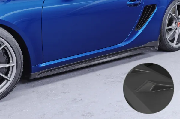 CSR Seitenschweller mit ABE für Porsche Cayman 987C SS559-L Lackierung erforderlich (unlackiert)