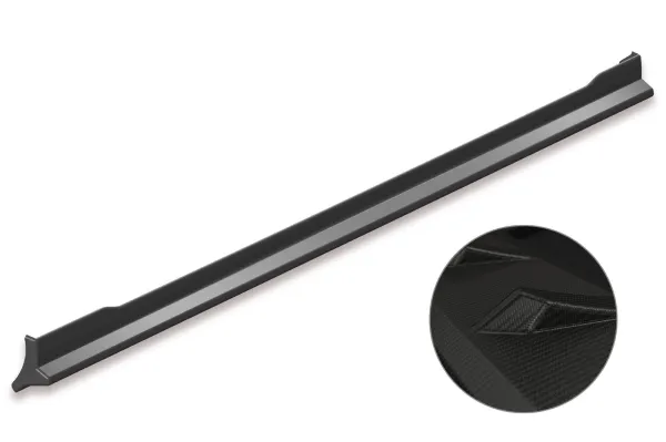 CSR Seitenschweller mit ABE für VW Polo V Typ 6R / 6C SS466-M Carbon Look matt strukturiert (keine Lackierung erforderlich)