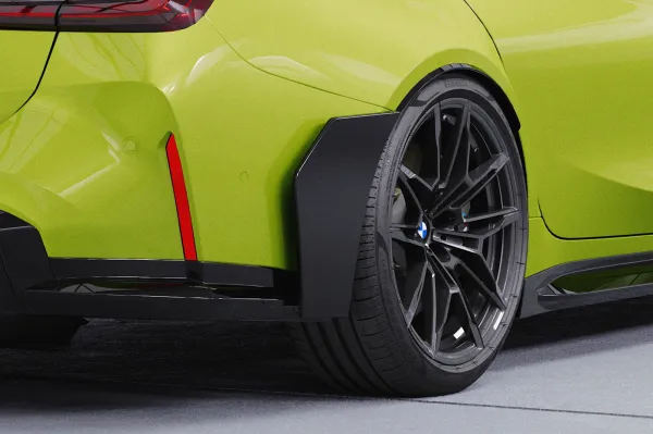 CSR Side Blades / Side Spats mit ABE für BMW M3 G81 BL008-S Strukturiert schwarz matt (keine Lackierung erforderlich)