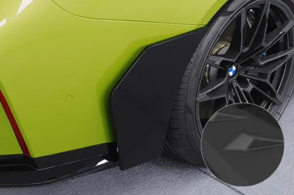 CSR Side Blades / Side Spats mit ABE für BMW M3 G81 BL008-S Strukturiert schwarz matt (keine Lackierung erforderlich)