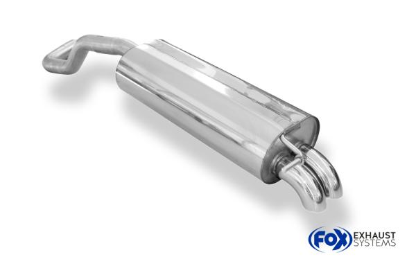 Fox Endschalldämpfer für Skoda Rapid Spaceback – 2x55 mm (Typ 26)