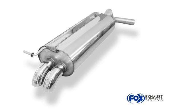 Fox Endschalldämpfer für Skoda Rapid Spaceback – 2x55 mm (Typ 26)